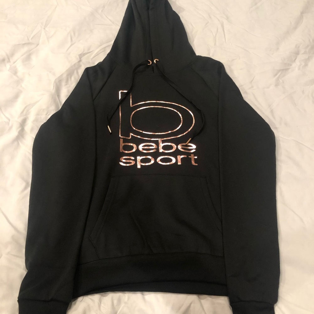Bebe sweatshirt with rose gold logo